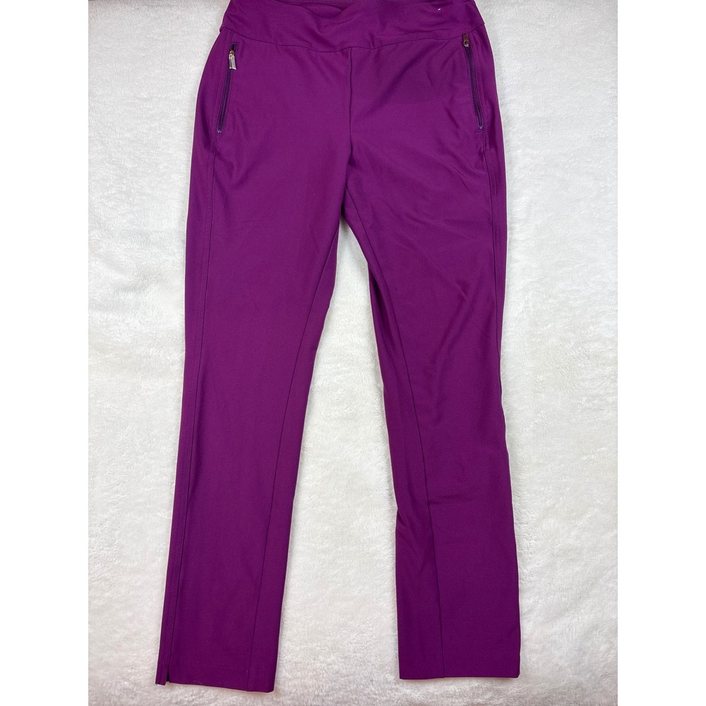 Pebble Beach Dry-Luxe Performance Golf Pants Purple Womens Medium Activewear